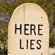 epitaph on grave marker at boot hill cemetery in tombstone