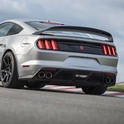 enhancing handling and steering responsiveness, shelby gt350r refinements for 2020 include redesigned front suspension geometry with a redesigned high trail steering knuckle leveraged from the all new shelby gt500