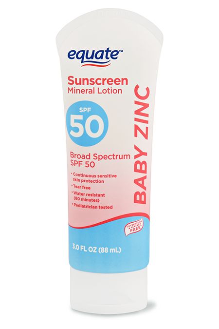Best Natural Sunscreens for Babies - Equate Baby Zinc Sunscreen Mineral Lotion
