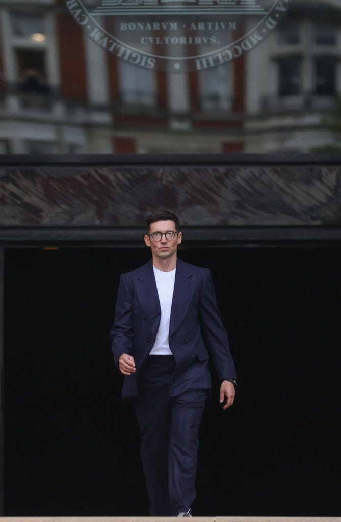 erdem moralıoğlu walks the runway at the erdem show during london fashion week september 2024