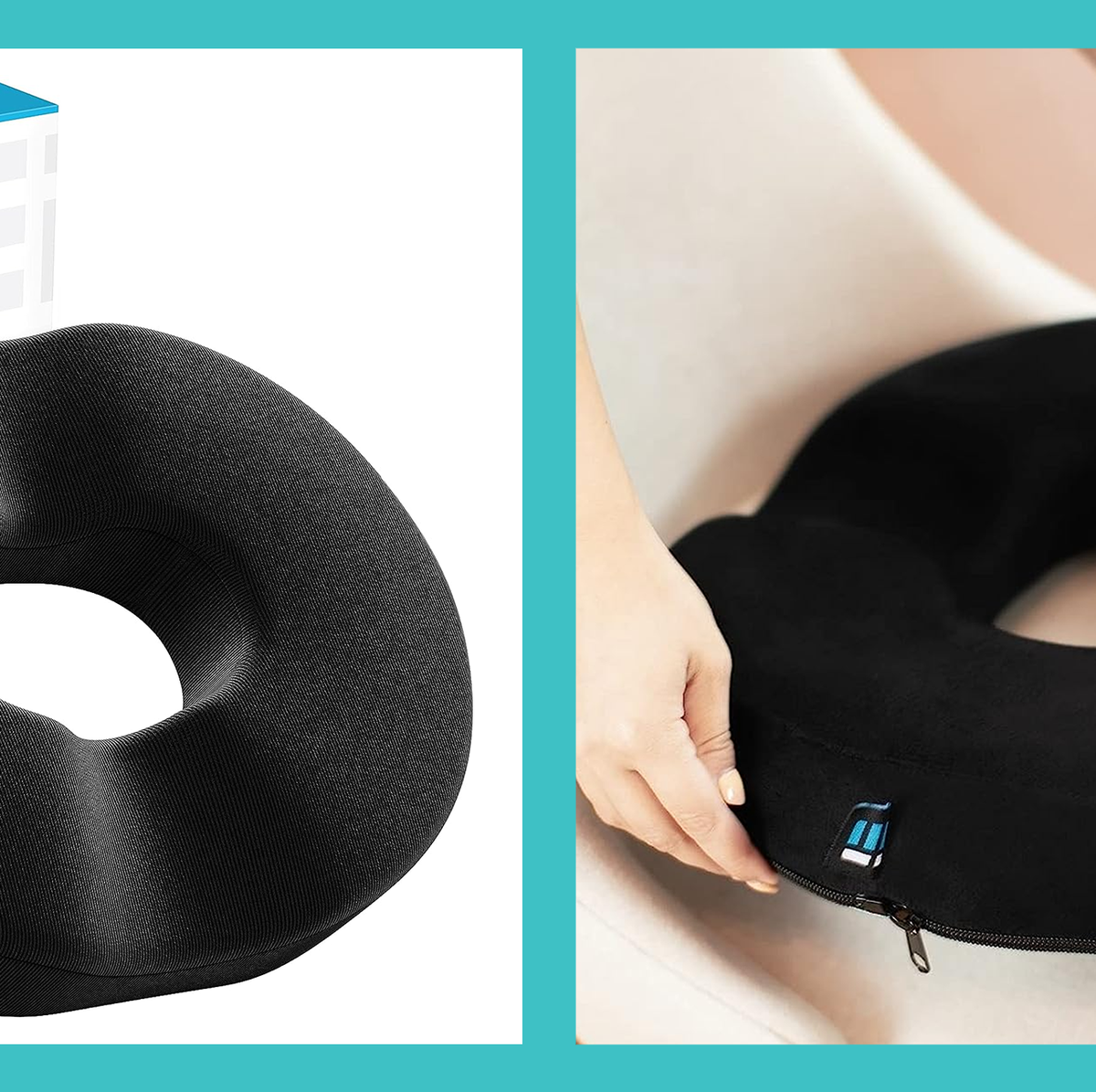 Donut Pillow for Tailbone Pain Medical Donuts for Sitting Pain Relief  (Black)