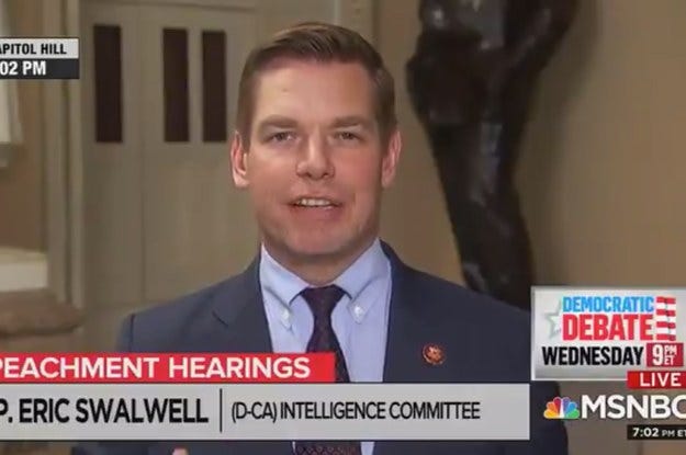 Rep. Eric Swalwell Farting During Interview: Video