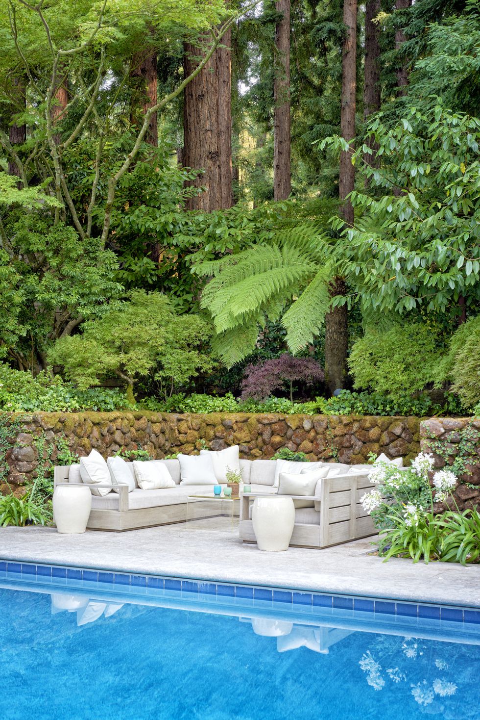 erica timbrell ross california garden pool seating