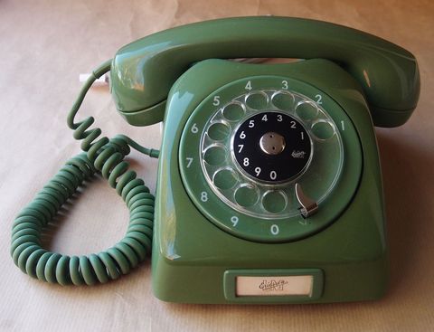 1960s era lm ericsson dialog rotary phone