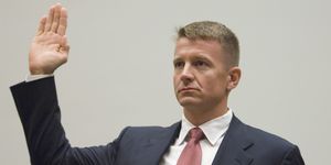 erik prince, chairman of the prince group, llc and blackwater usa, is sworn in during the house oversight and government reform committee hearing on "private security contracting in iraq and afghanistan," focusing on the mission and performance of blackwater usa and its affiliated companies, on tuesday, oct 2, 2007