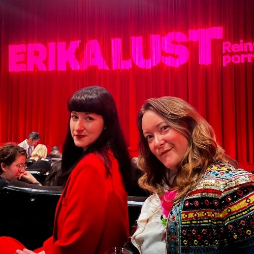 gigi engle and abby moss attend the premiere of erika lust's "the wedding"
