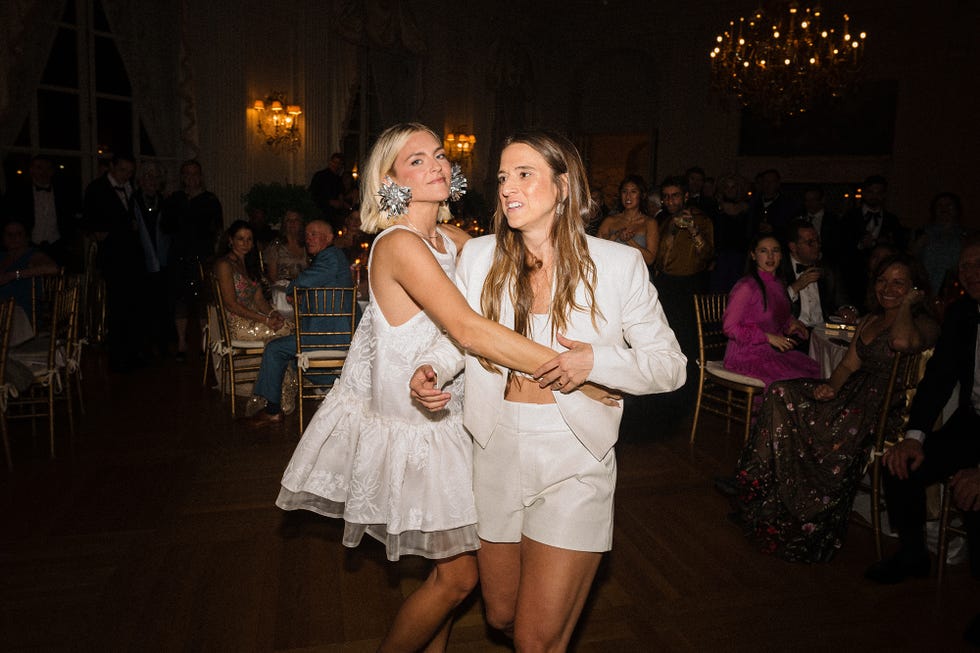 dancers enjoying a lively moment at a celebration