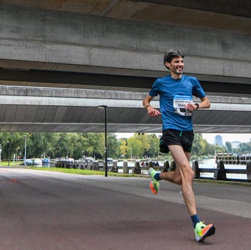 olivier heimel in de tcs amsterdam marathon 2021