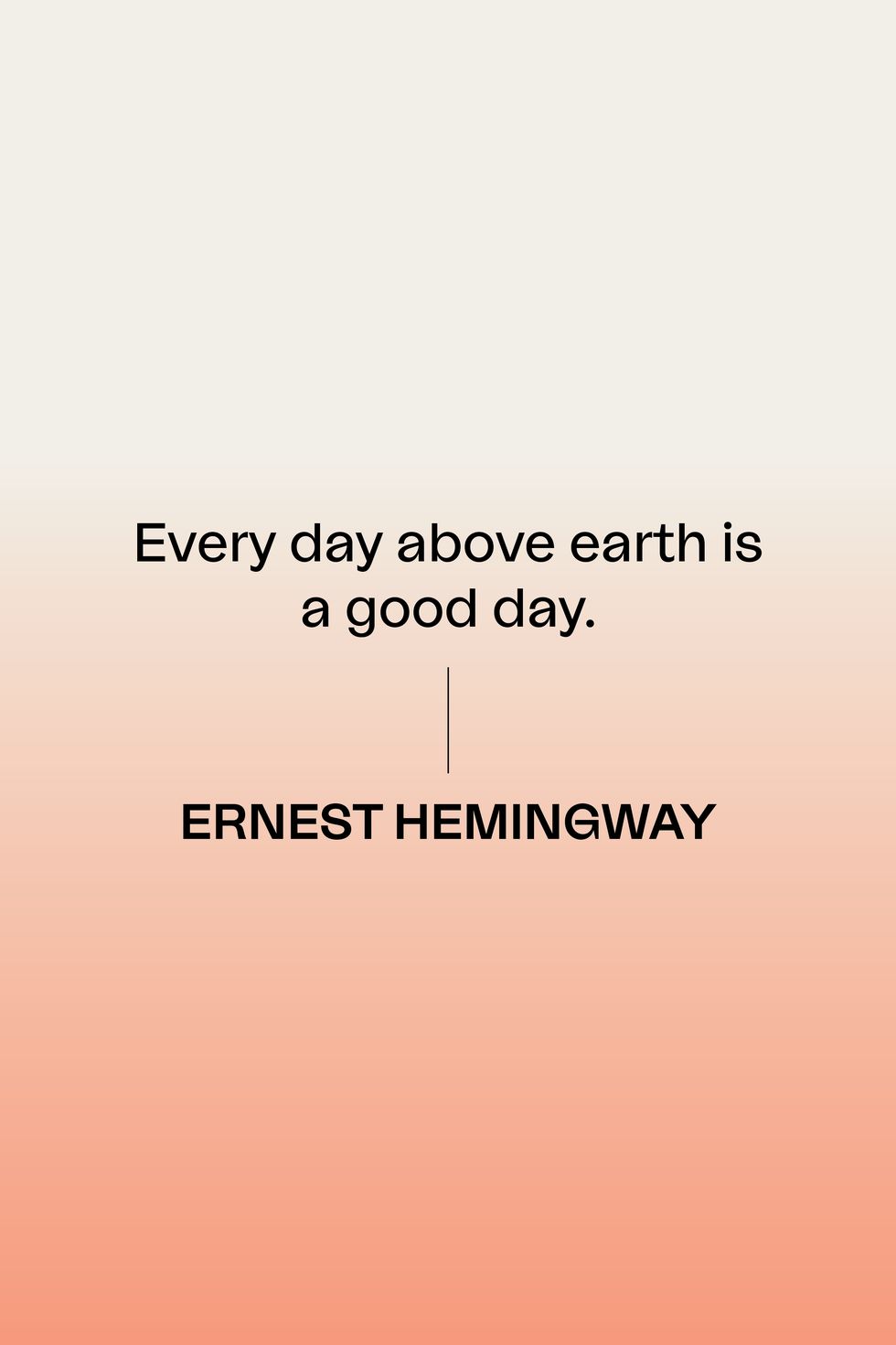 Ernest Hemingway Inspirational Quote 80 page Unlined Notebook