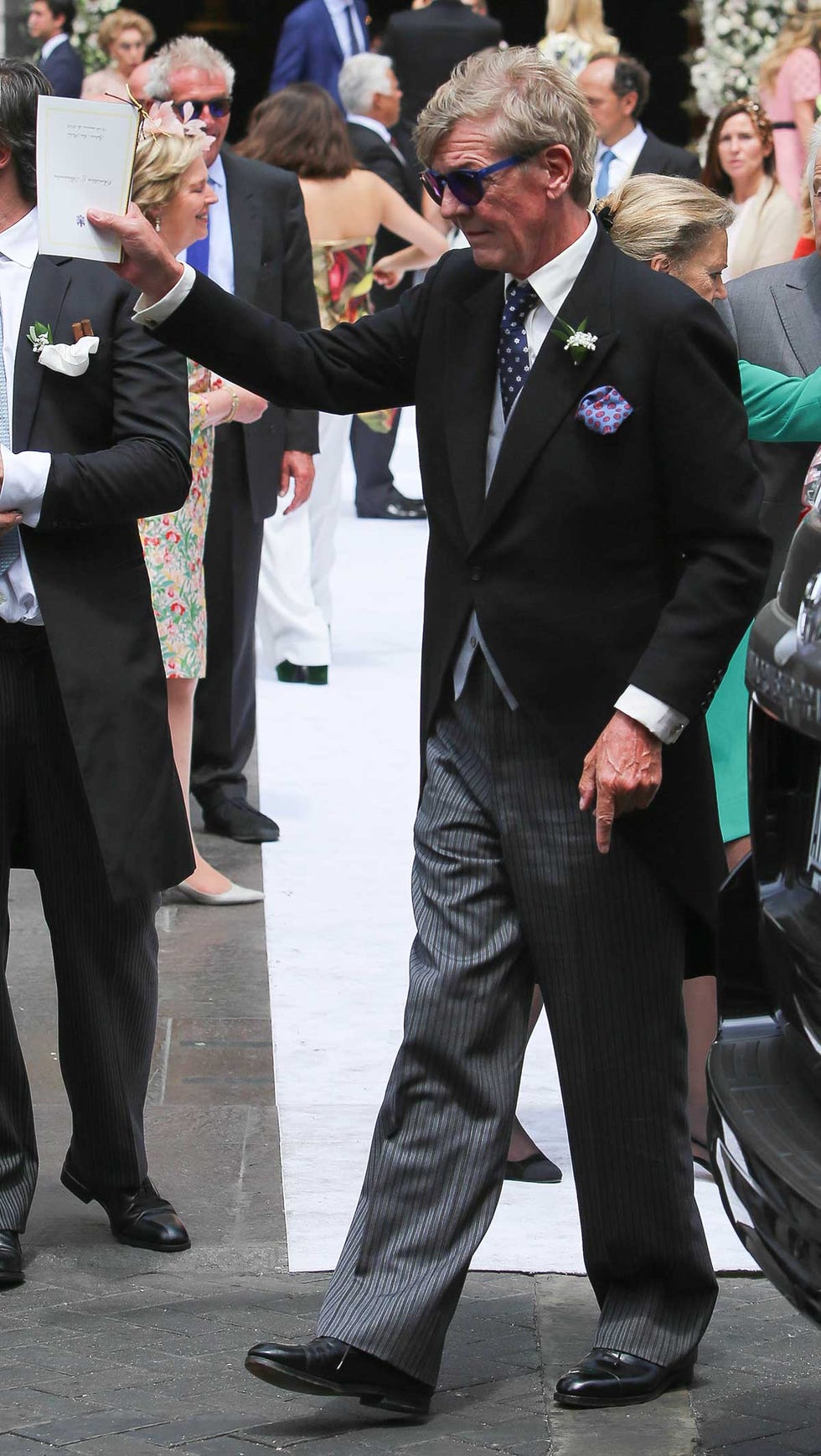 Ernesto de Hannover en la boda de su hijo Christian