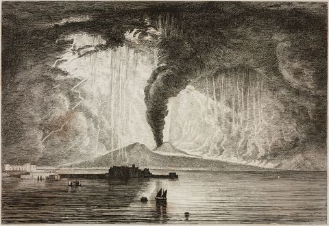Eruption of Vesuvius in 1822, Campania