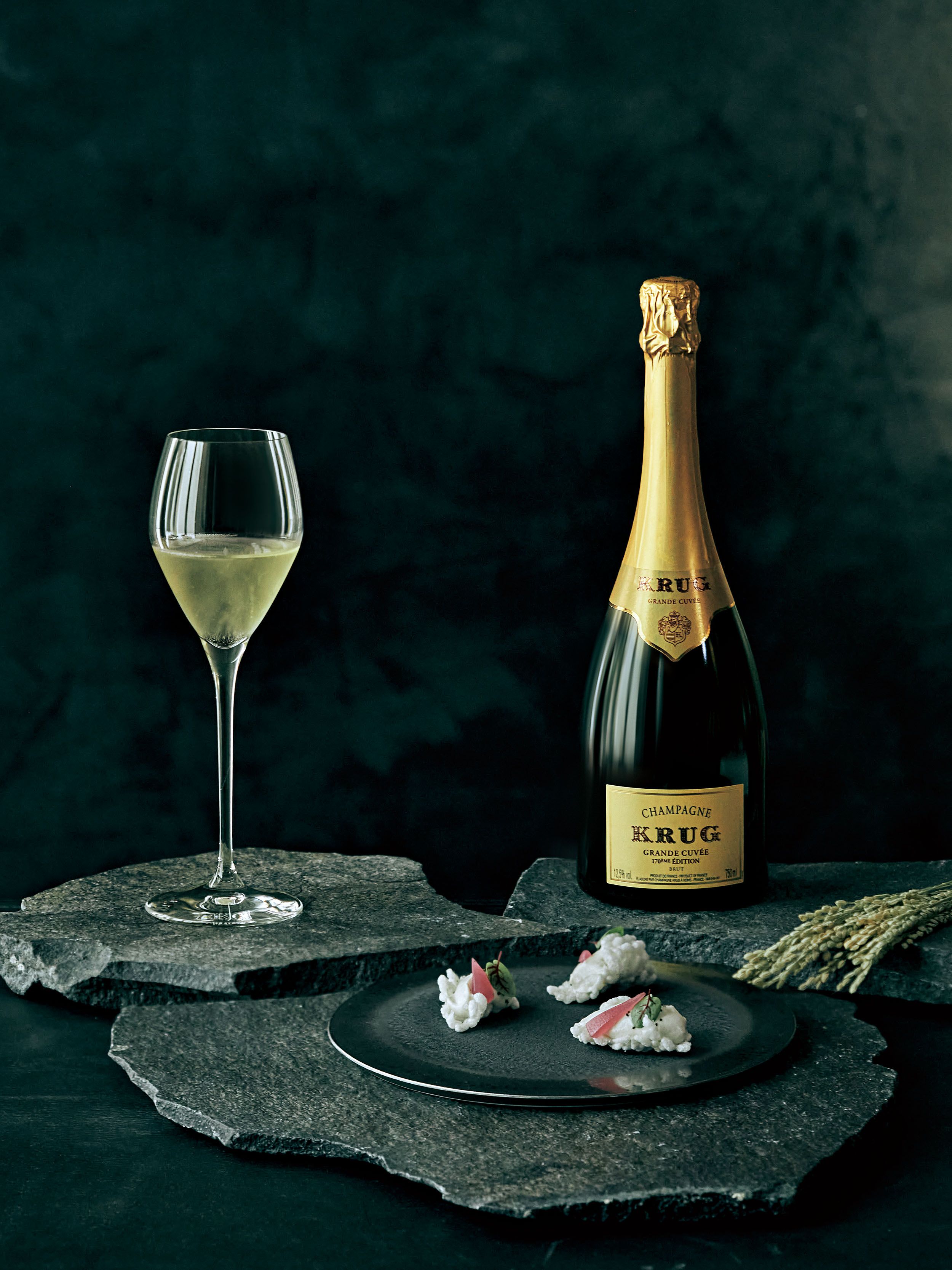 KRUG（クリュッグ）、鮨とフランス料理――自然の恵みを生かし切った米