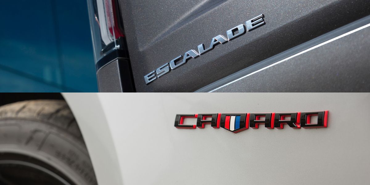 Cadillac Escalade and Chevy Camaro Are the Next GM 'Brand Umbrellas'