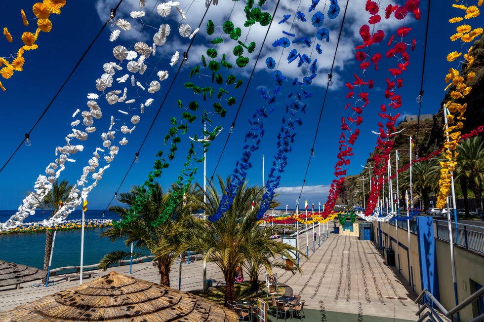 a street decoration on the island madeira