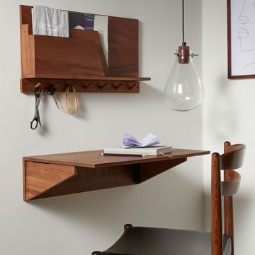 escritorio de pared abatible de hm home para pisos pequeños