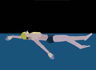 natación a espalda