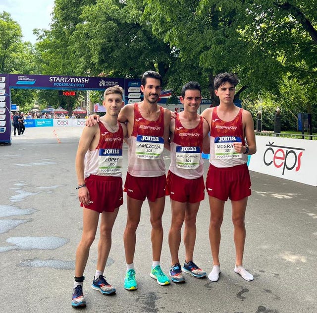 españa en la copa de europa de marcha de podebrady