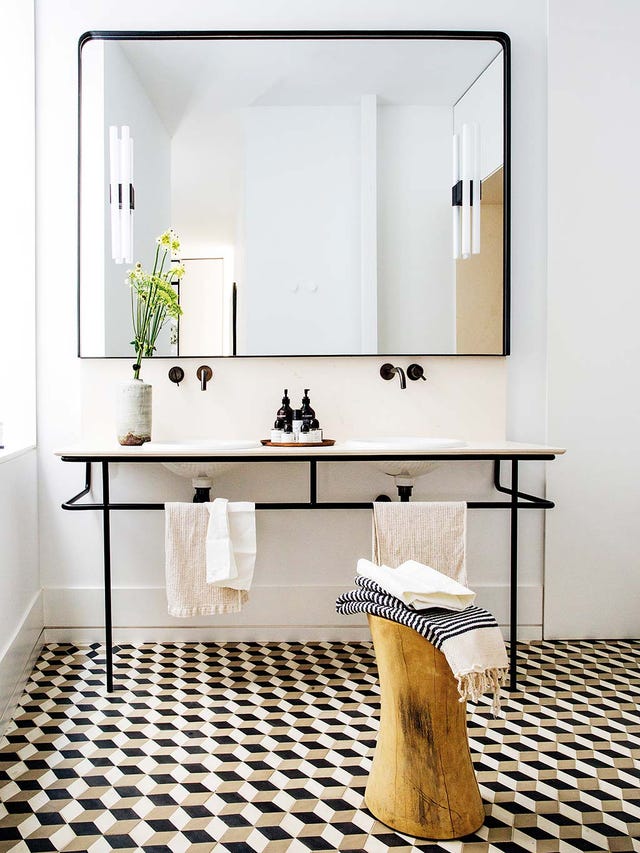 cuarto de baño moderno y vintage lavabo