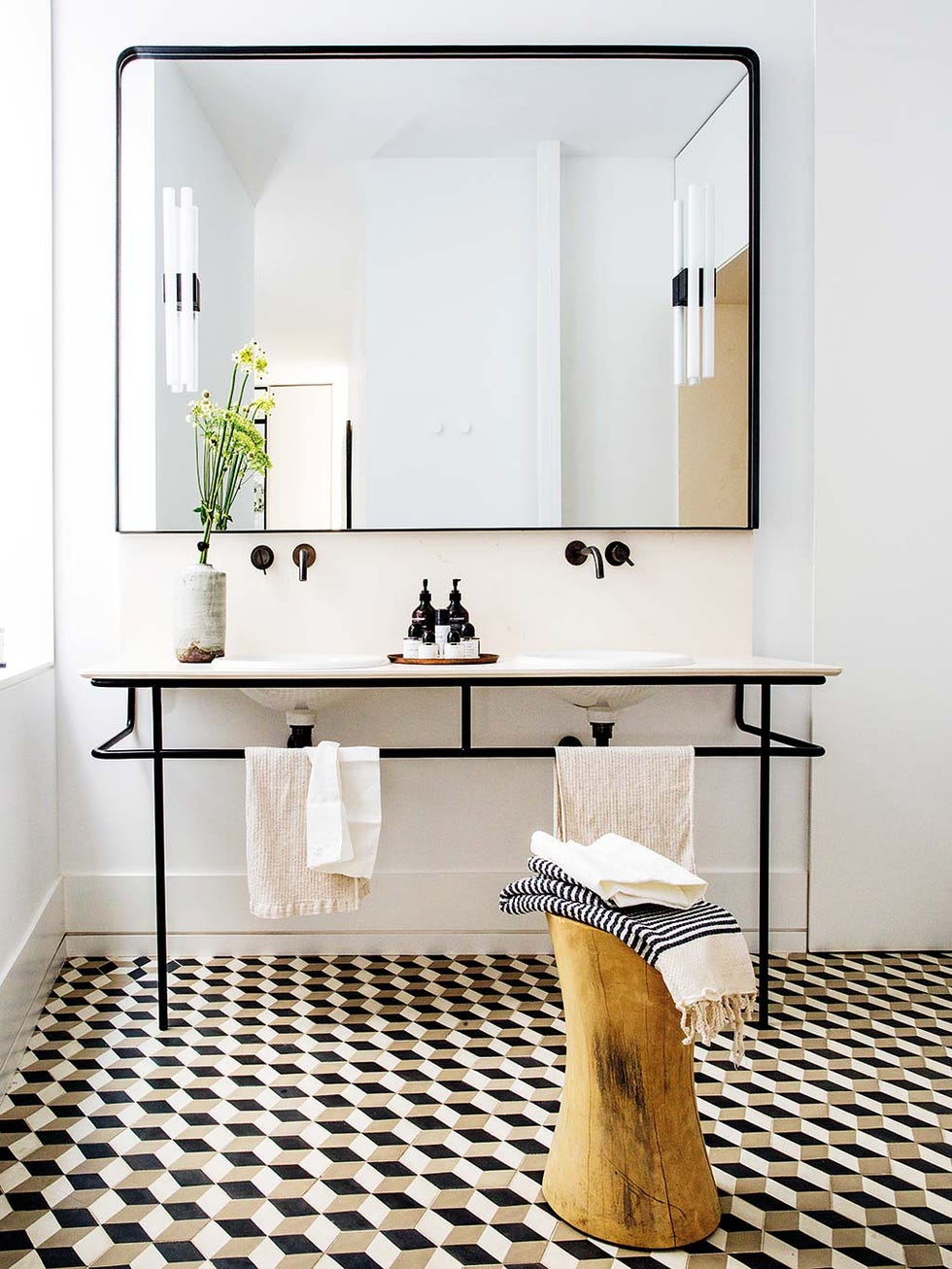 cuarto de baño moderno y vintage lavabo