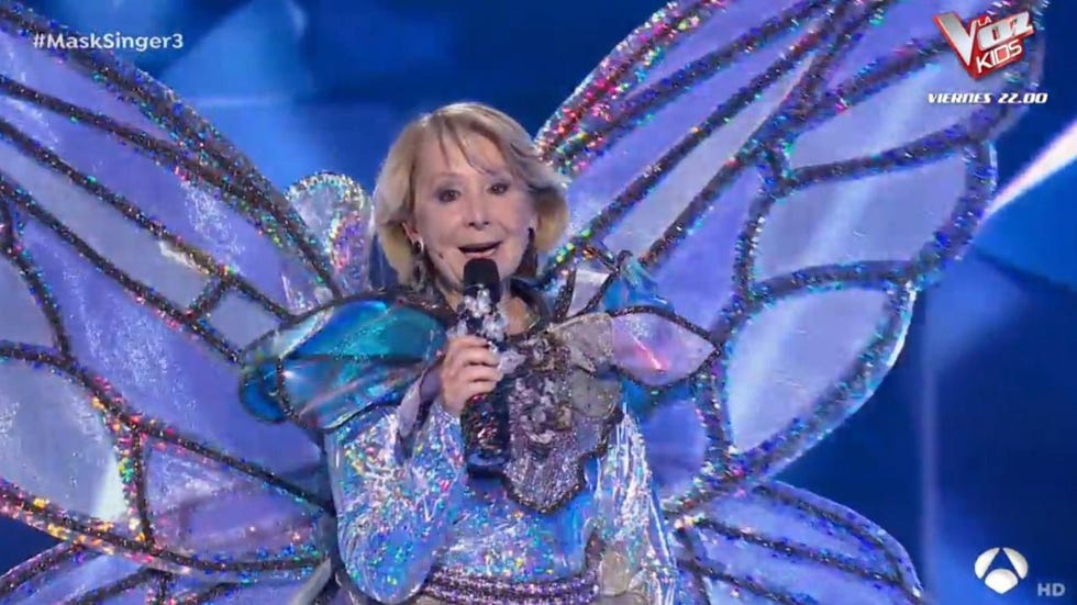 esperanza aguirre es la mariposa de mask singer
