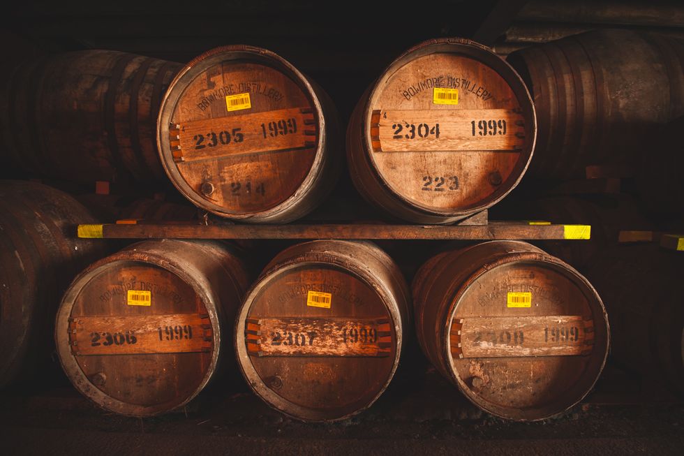 Barrel, Wine cellar, Winery, Distilled beverage, Drink, Wine, Whisky, 