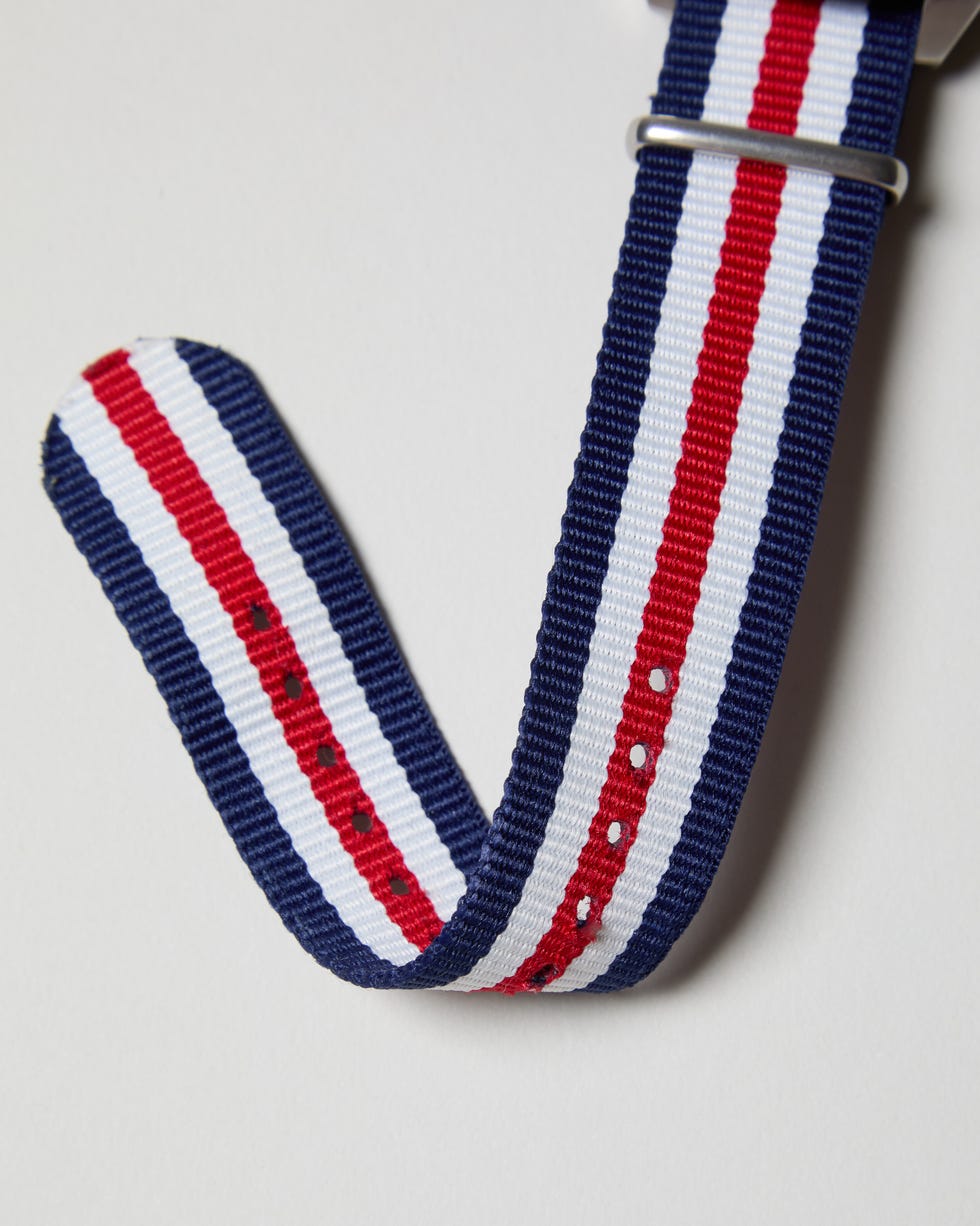 a red white and blue nato watch strap