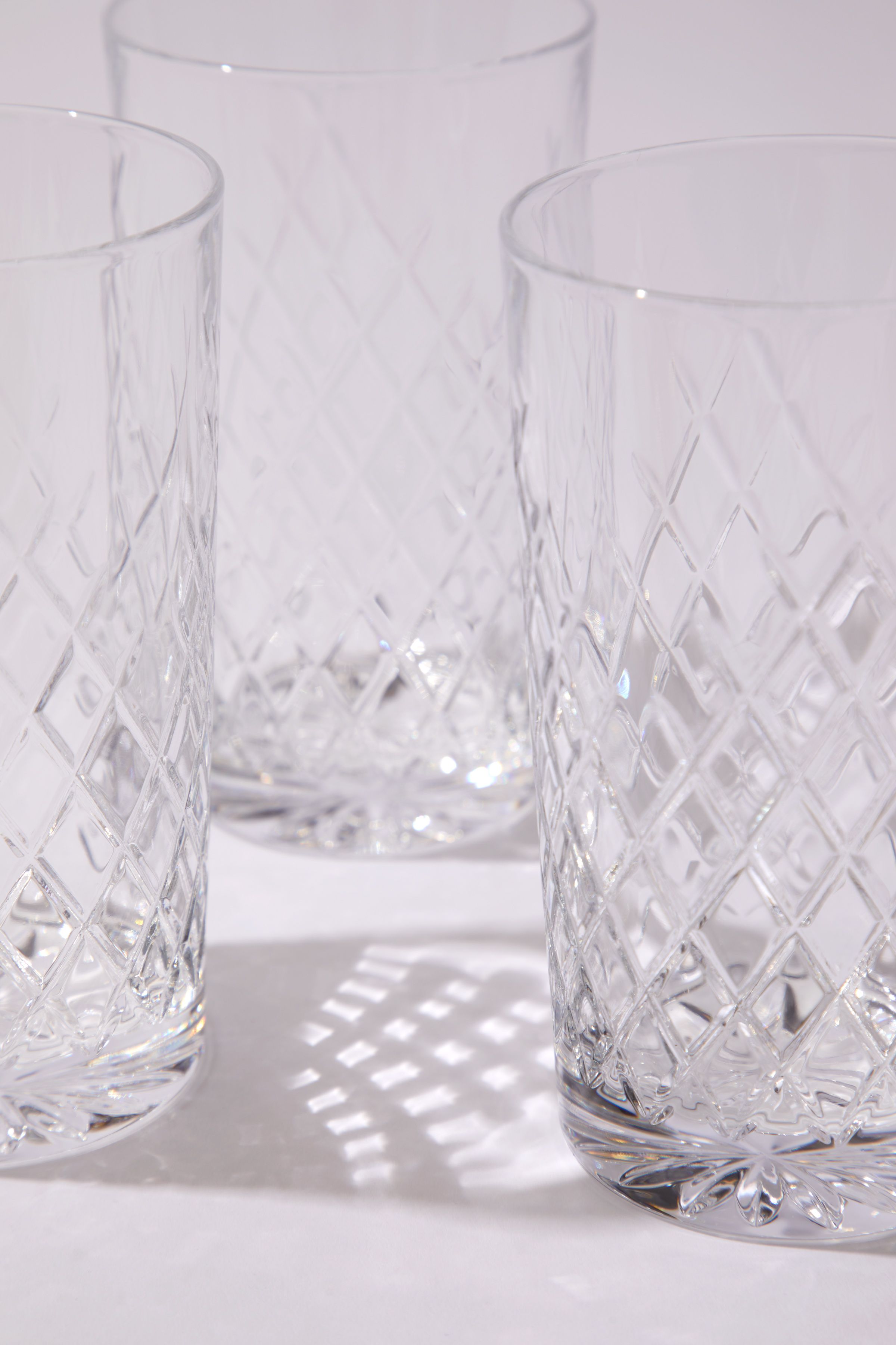 Barwell Cut Crystal Rocks Glass, Set of Four - Soho Home
