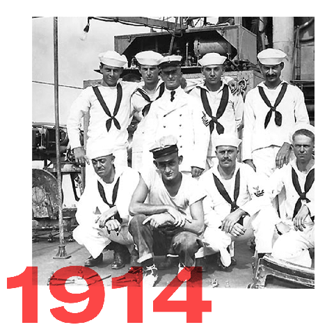 Hat, Uniform, Team, Peaked cap, Crew, Sailor, Employment, White-collar worker, Vintage clothing, Admiral, 
