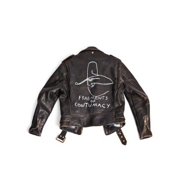 a black jacket with a logo