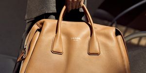 prada leather travel bag