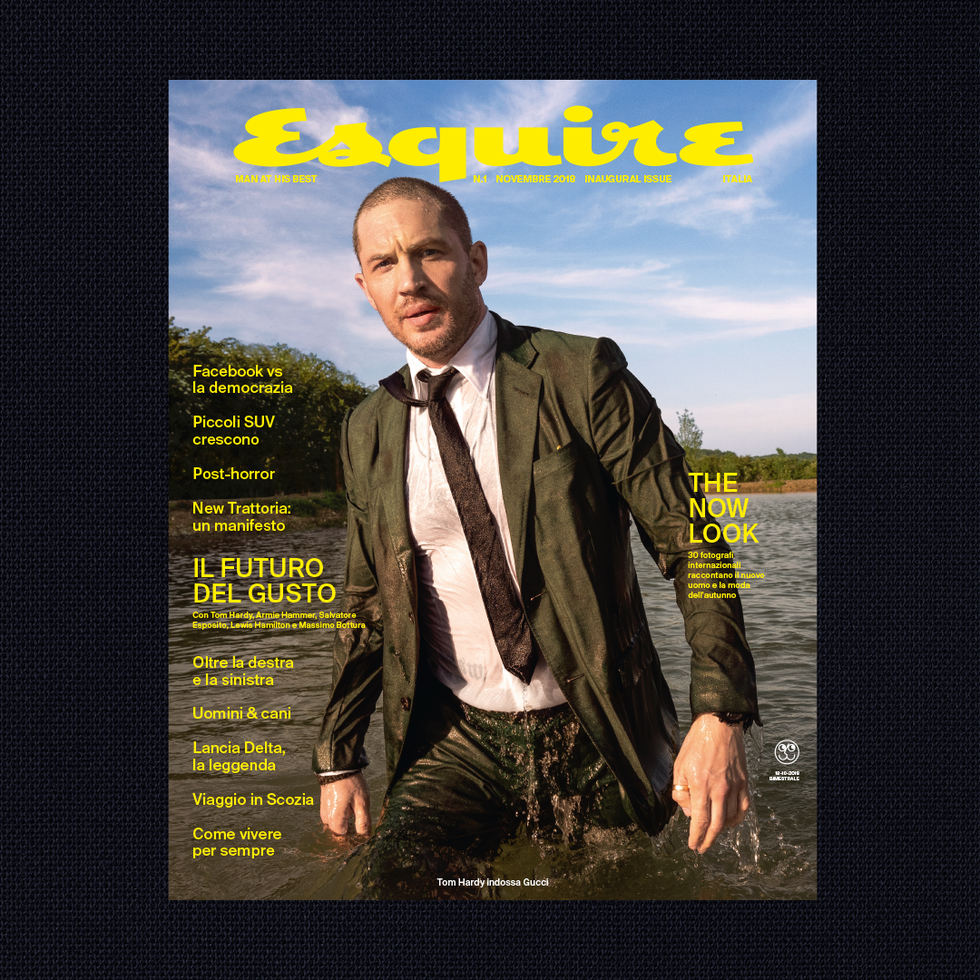 Tom Hardy - Esquire Italia: in edicola il nuovo maschile di Hearst