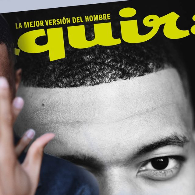 el futbolista mbappé, portada del número de septiembre de 2021 de la revista esquire