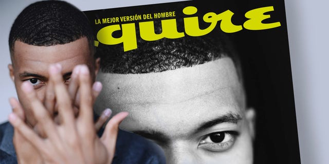 el futbolista mbappé, portada del número de septiembre de 2021 de la revista esquire