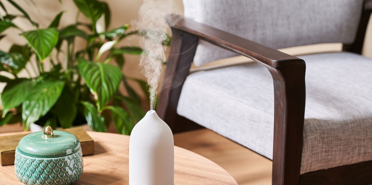 essential oil diffuser on side table