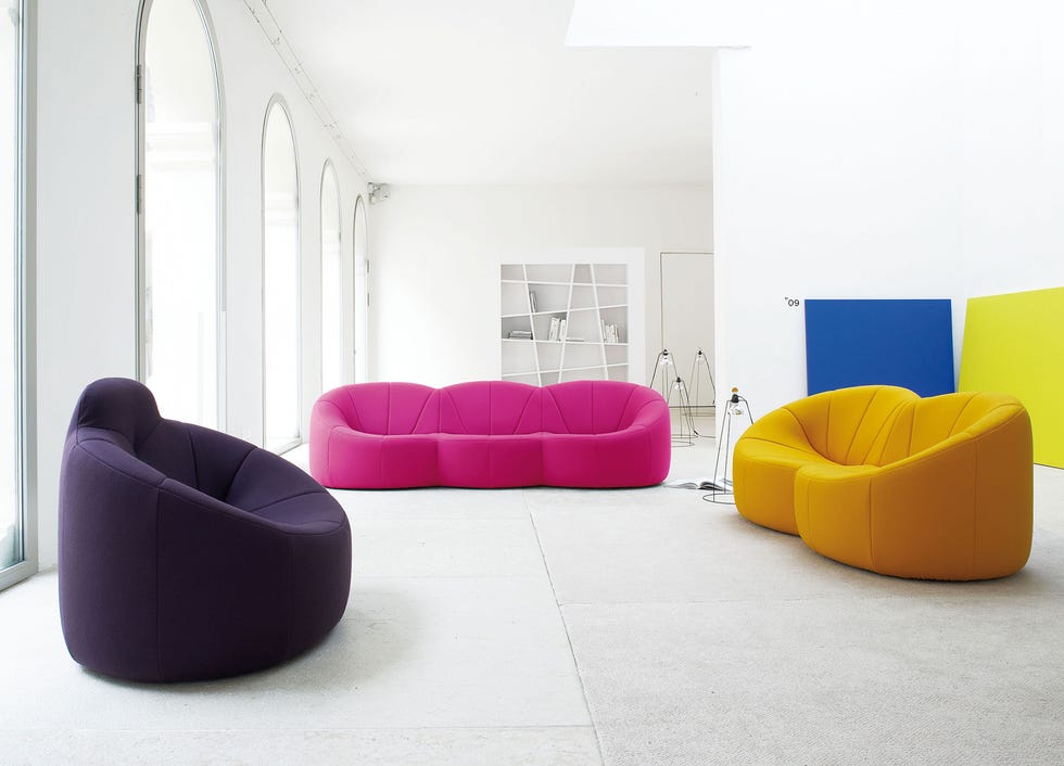 ligne roset pumpkin sofa  elle decor