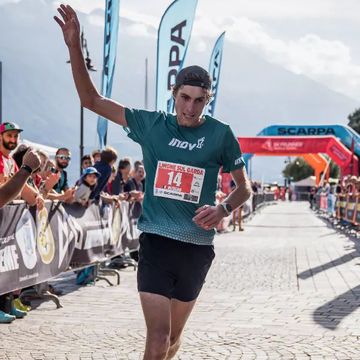 el trail runner francés esteban olivero de 22 años