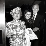 estée, evelyn, and leonard lauder in 1987