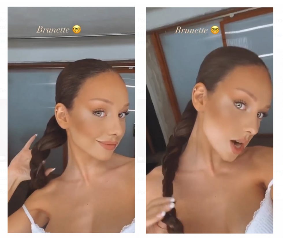 ester expósito luciendo nueva melena castaña