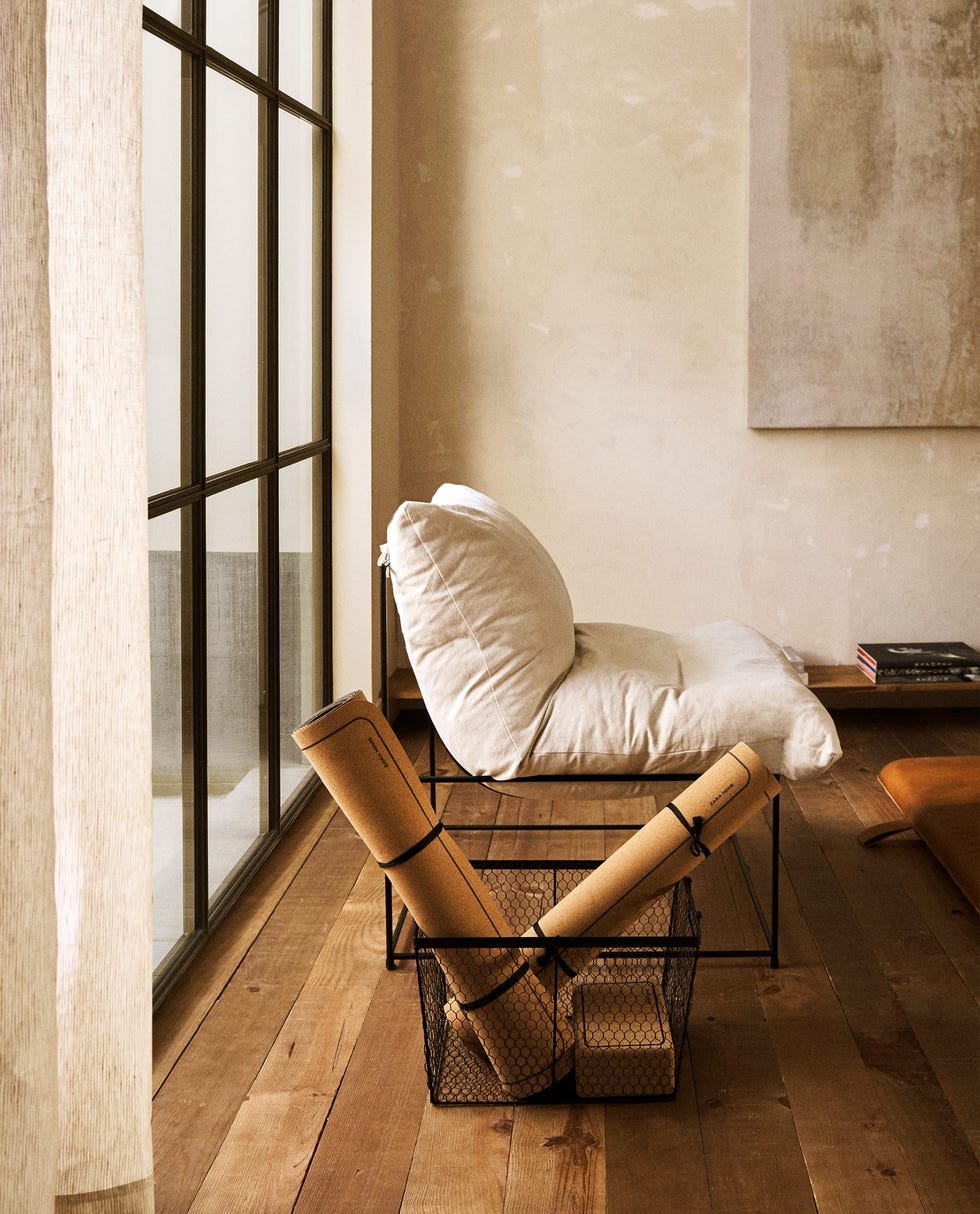 esterilla de corcho de la colección gym de zara home