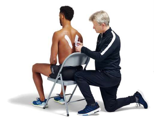 tratamiento, hombros, cintas, fisioterapia 
