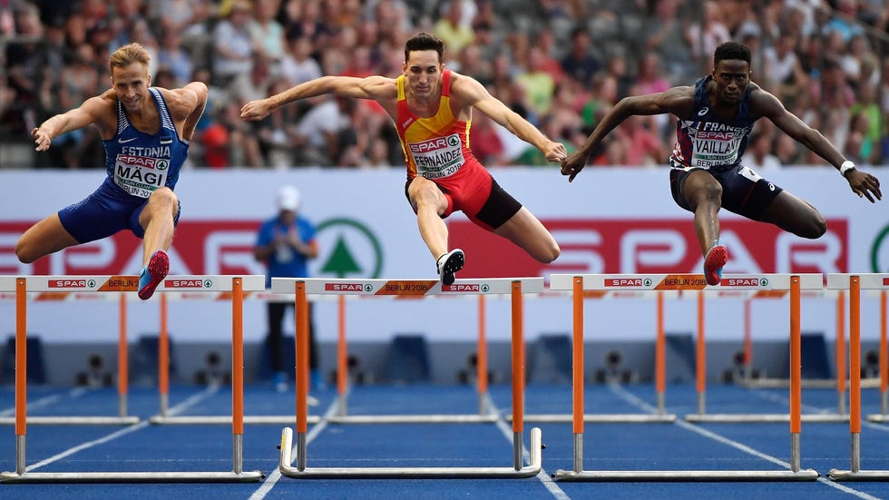 sergio fernandez corre 400 metros vallas