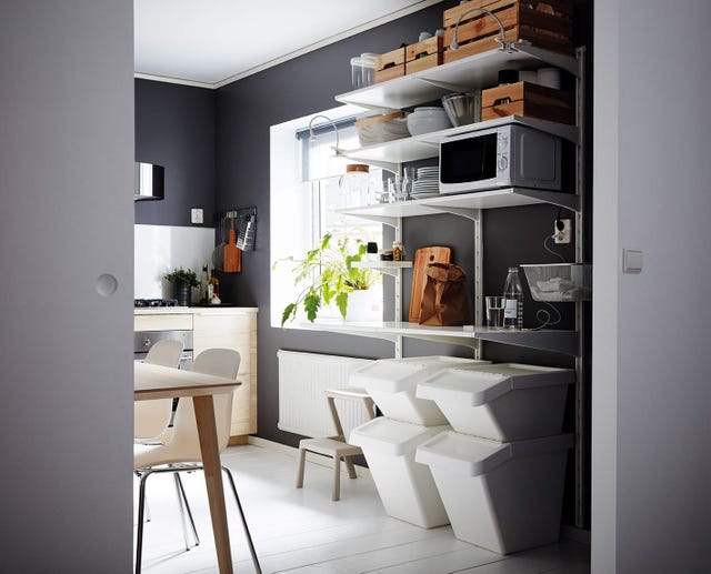 Cocina: Cubos apilables para reciclar basura de IKEA