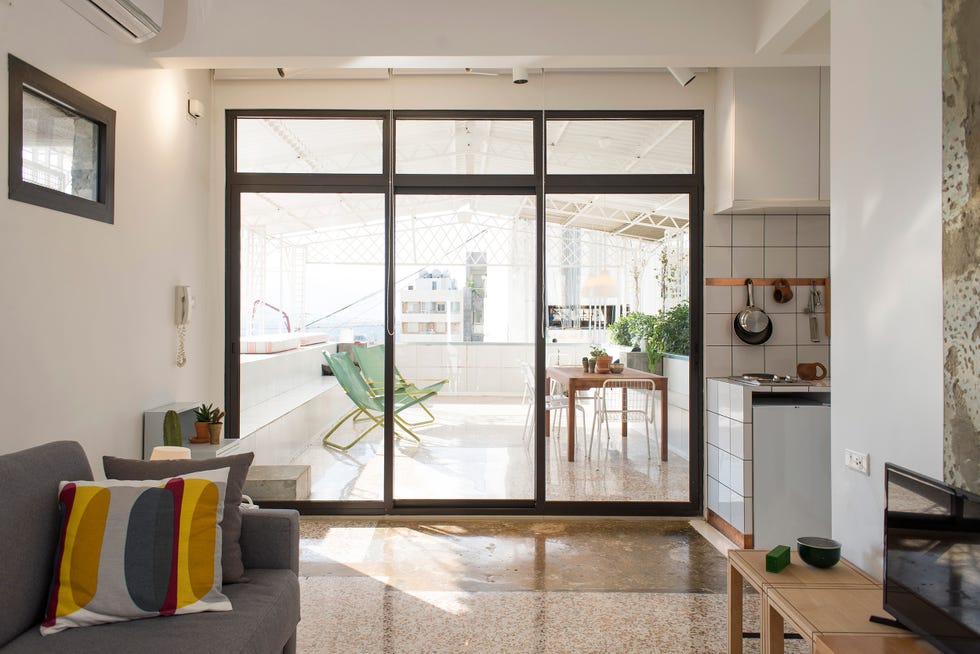 salón con vistas a la terraza