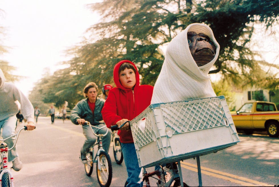 secuencia de et en bicicleta