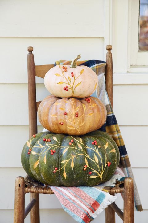 etched vine topiary pumpkin diy halloween decorations