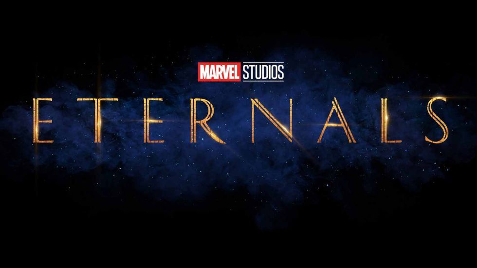 the word eternals on a space background