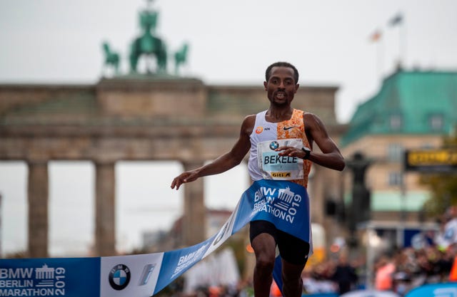 kenenisa bekele, ganador en el maratón de berlín 2019