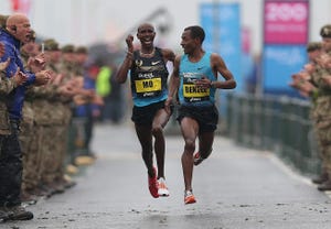 mo farah y kenenisa bekele