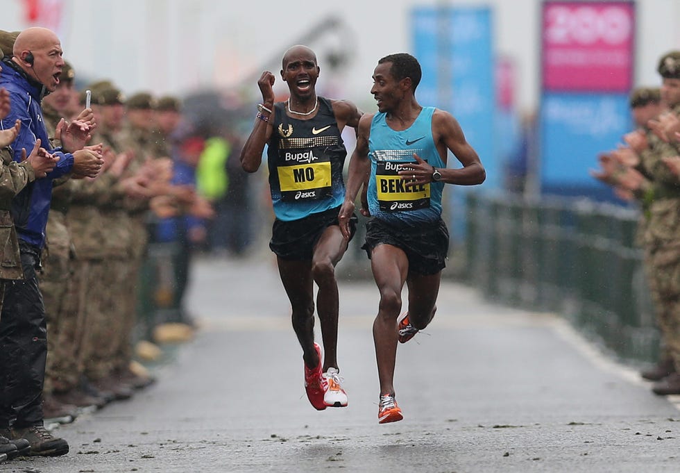 mo farah y kenenisa bekele