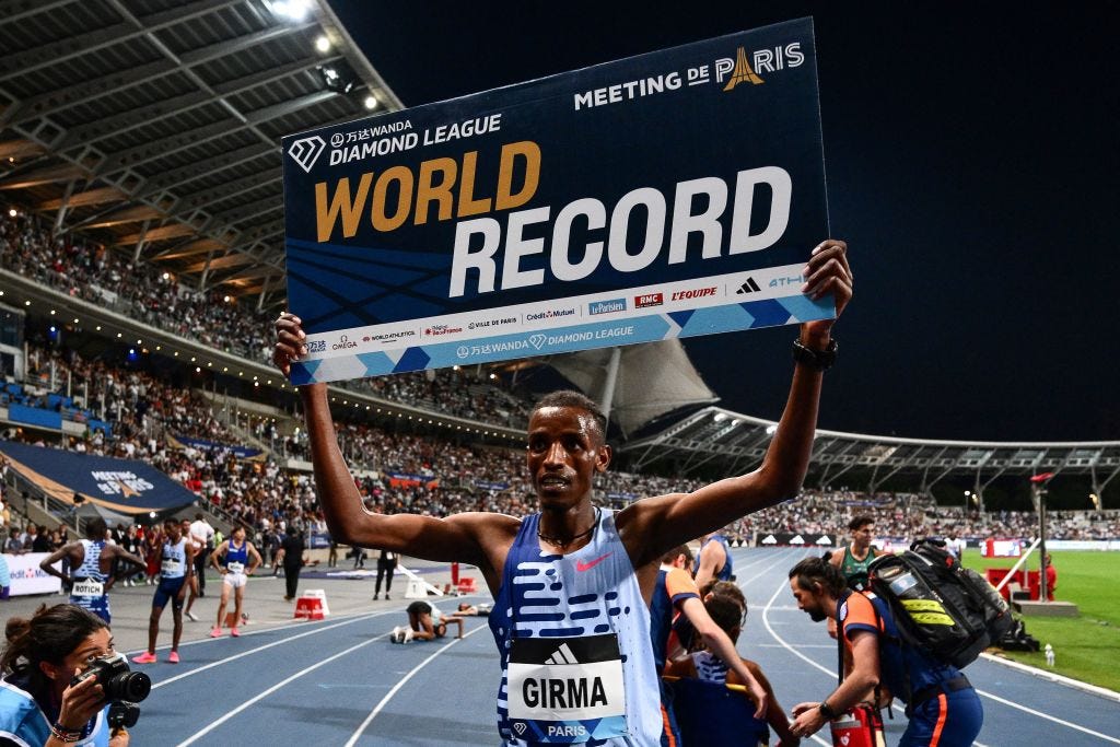 3,000Meter Steeplechase World Record Set By Lamecha Girma